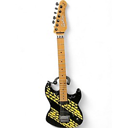 Used Godin DERRY GREHAN SIGNATURE TREAD GRAPHICS Black Solid Body Electric Guitar