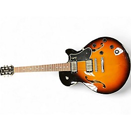 Used Godin Montreal Premiere TriplePlay 2 Color Sunburst Hollow Body Electric Guitar