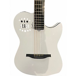 Used Godin Multiac Concert White Acoustic Electric Guitar