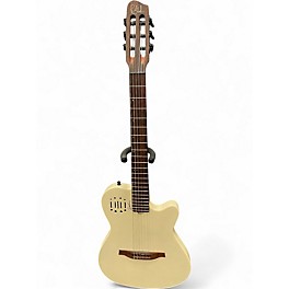 Used Godin Multiac Mundial Antique White Classical Acoustic Guitar