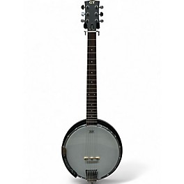 Used Gold Tone AC-6 Banjitar Black and Silver Banjo