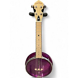 Used Gold Tone LITTLE GEM BANJOLELE Trans Purple Banjolele