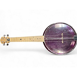 Used Gold Tone Little Gem Banjolele Purple Banjolele