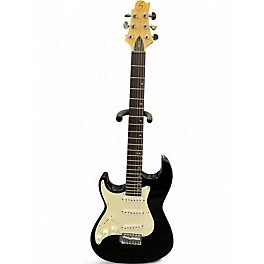 Used Greg Bennett Design by Samick MALIBU Left Handed Black Solid Body Electric Guitar