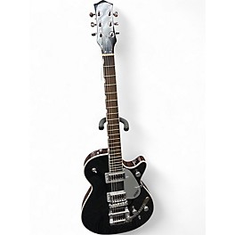 Used Gretsch Guitars G5237TG ELECTROMATIC JET Black and Silver Solid Body Electric Guitar