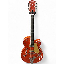 Used Gretsch Guitars G6120TFM-BSNV Orange Stain Hollow Body Electric Guitar