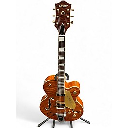 Used Gretsch Guitars G6120TGQM 56 Limited Edition Chey Atkins Roundup Orange Hollow Body Electric Guitar