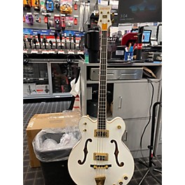 Used Gretsch Guitars G6136lsb Gold And White Electric Bass Guitar