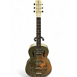 Used Gretsch Guitars G9201 Honeydipper Metal Round Neck Silver Resonator Guitar