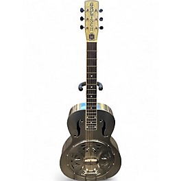 Used Gretsch Guitars G9221 Metallic Silver Resonator Guitar