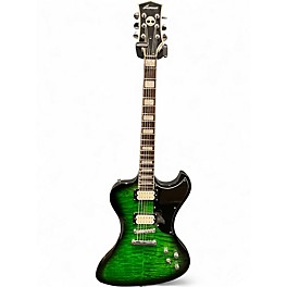 Used Grzenia Royale Green Solid Body Electric Guitar