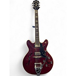 Used Guild Starfire V Trans Red Hollow Body Electric Guitar