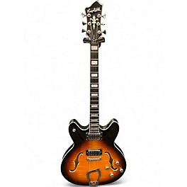 Used Hagstrom SUPER VIKING 2 Tone Sunburst Hollow Body Electric Guitar