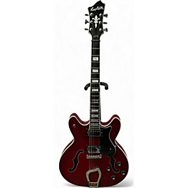 Used Hagstrom VIKING Cherry Hollow Body Electric Guitar