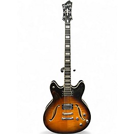 Used Hagstrom Viking Baritone Tabbaco Sunburst Solid Body Electric Guitar