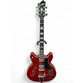 Used Hagstrom Viking Deluxe Cherry Hollow Body Electric Guitar