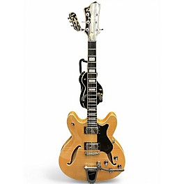 Used Hagstrom Viking Deluxe Natural Hollow Body Electric Guitar