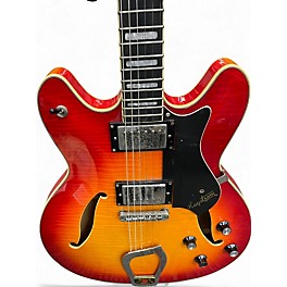 Used Hagstrom Viking Deluxe sunburst Hollow Body Electric Guitar