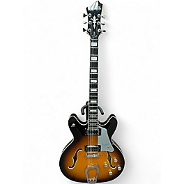 Used Hagstrom super viking Sunburst Hollow Body Electric Guitar
