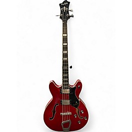 Used Hagstrom viking bass cherry red Electric Bass Guitar