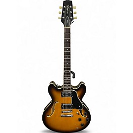 Used Hamer ECHOTONE 2 Color Sunburst Hollow Body Electric Guitar