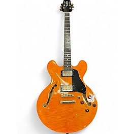 Used Hamer ECHOTONE Trans Orange Hollow Body Electric Guitar