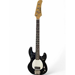Used Hamer SLAMMER Black and White Electric Bass Guitar