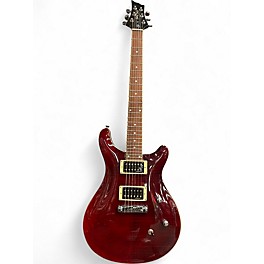 Used Harley Benton CST-24 deluxe Burgundy Solid Body Electric Guitar