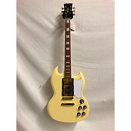 Used Used Harley Benton DC-600 VI Cream Solid Body Electric Guitar