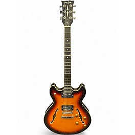 Used Harley Benton H3 Tobacco Sunburst Hollow Body Electric Guitar