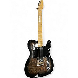 Used Harley Benton TE70 DELUXE BLACK PAISLEY Solid Body Electric Guitar