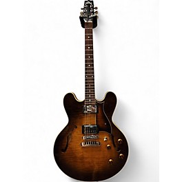 Used Heritage H-535 Almond Quilt Hollow Body Electric Guitar