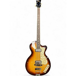 Used Hofner 500/2 Club Bass 2 Tone Sunburst Electric Bass Guitar