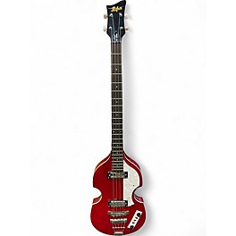 Used Hofner Ignition HI-BB Candy Apple Red Electric Bass Guitar