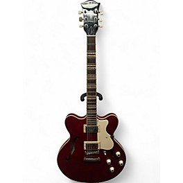 Used Hofner Verythin Standard Trans Red Hollow Body Electric Guitar