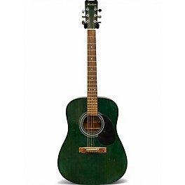 Used Hohner HW 300G-TB Green Acoustic Guitar
