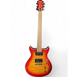 Used Hohner tb-2 Cherry Red Sunburst Solid Body Electric Guitar