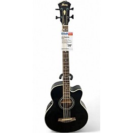 Used Ibanez AEB10BE Black Acoustic Bass Guitar