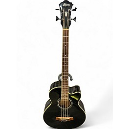 Used Ibanez AEB10BE Black Acoustic Bass Guitar