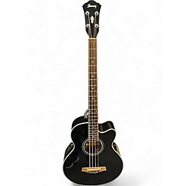 Used Ibanez AEB10E Black Acoustic Bass Guitar