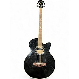 Used Ibanez AEB5E Black Acoustic Bass Guitar