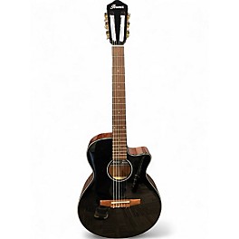 Used Ibanez AEG50N Black Classical Acoustic Electric Guitar