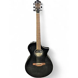 Used Ibanez AEWC400-TKS TRANSPARENT BLACK Acoustic Electric Guitar
