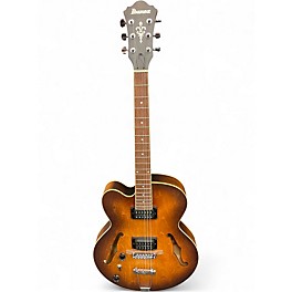 Used Ibanez AF55T Left Handed Natural Hollow Body Electric Guitar