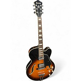 Used Ibanez AF75 Sunburst Hollow Body Electric Guitar