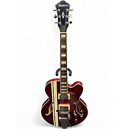 Used Ibanez AFS80T Artcore Candy Apple Red Metallic Hollow Body Electric Guitar