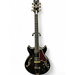 Used Ibanez AMH90 Black Hollow Body Electric Guitar