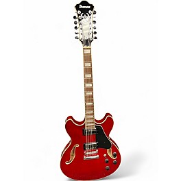 Used Ibanez AS7312 12 String Artcore Cherry Hollow Body Electric Guitar