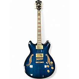 Used Ibanez AS93 BLS Trans Blue Hollow Body Electric Guitar