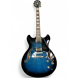 Used Ibanez AS93 Blue Hollow Body Electric Guitar